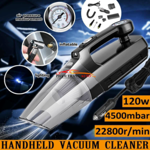 MÁY BƠM LỐP - HÚT BỤI Ô TÔ 4-IN-1 AKS-9300 - CÓ DÂY - NGUỒN 12V